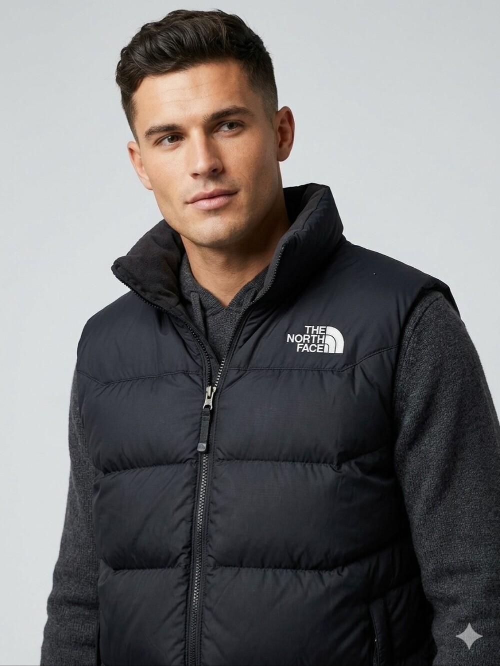 The North Face 550 Down Puffer Vest Black Men's Medium Gorpcore Outdoor